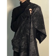 【Qibaochaji】In Stock Limited! Chinese Dark Oriental Cashmere-like Shawl 2-in-1 for Air-con