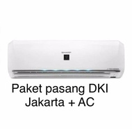 PEMASANGAN DKI AC INVERTER SHARP 1.5 PK AH-XP13UHY R32 PLASMACLUSTER