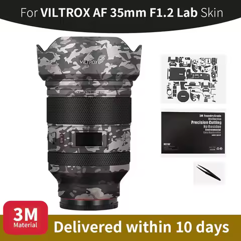 For VILTROX 35mm Lab Skin,VILTROX AF 35mm F/1.2 FE Lab Lens Sticker,Scratch-resistant protective fil