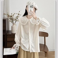 KATUN KEMEJA [ HM ] Premium Imported Plain Shirts,/ lace shirts, latest shirts, trendy women's tops,