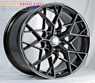 แม็กซ์ใหม่ TG Racing รุ่น VAGE 5รู114 ET38 สีไฮเปอร์แบล็ค ขอบ 18นิ้ว (4 วง)