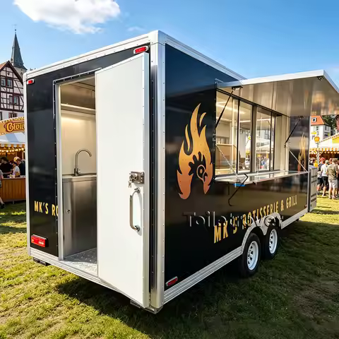 Customization Food Cart Trailer Mobile Food Trailer Fast Food Truck Trailer Ice Cream Food Trucks fo