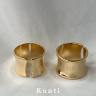 Berry RING - KANTI Simple Style Solid Color Alloy Plating Gold Plated Unisex Open Rings