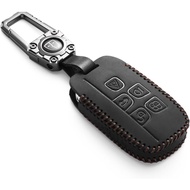 Genuine Leather Key fob Cover Compatible with Range Rover Jaguar Evoque Discovery Land Rover accesso