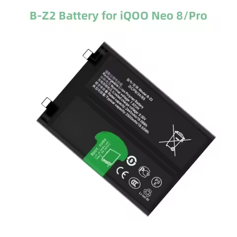 New B-Z2 7.82V 5000mAh High Quality Battery for IQOO Neo 8/neo 8 Pro B-Z2 2500mAh Battery
