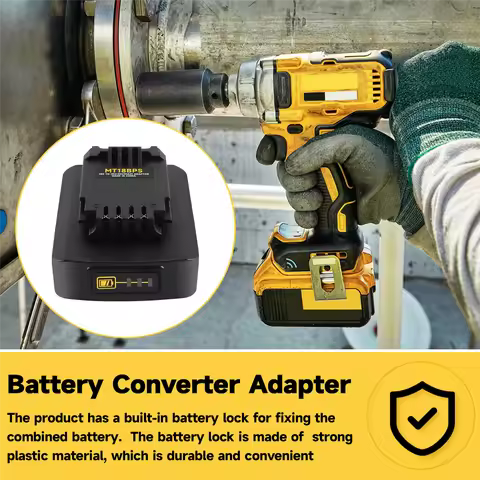 A52TBattery Adapter for Makita 18V Lithium Battery Converted to Black&Decker PORTER CABLE Stanley 18