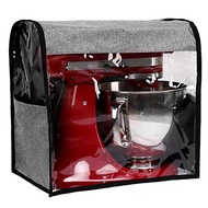【Deal】 Dark Grey Stand Mixer Cover For Kitchenaid Bowl Tilt 4.5-5 Quart Protective Dust Cover With Pocket For Baking Accessories