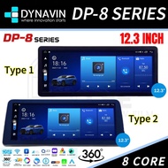 【8+128】DYNAVIN DP8 SERIES 8CORE QLED 12.3"SCREEN ANDROID PLAYER 4G SIM / 360 CAM / DSP / CARPLAY