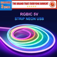 RGB Neon Light Strip 5V USB TV Backlight Sync with Music App Remote Control for Living Room Bedroom