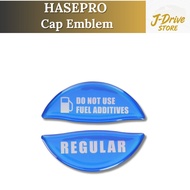 HASEPRO Magical Carbon Hologram Fuel Cap Emblem (Blue) for Nissan Regular Fuel Models HOFER-2B