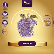 Ozel Apple Brooch B305 Kerongsang Epal & Pin untuk Tudung, Hijab, Baju Kurung, Baju Kebaya & Songkok