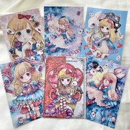 明信片愛麗絲夢遊仙境 6 件套