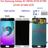 5.5“ Ori/AMOLED LCD For Samsung Galaxy A7 2016 LCD A710 A7100 A710F A710M LCD Display Touch Screen D