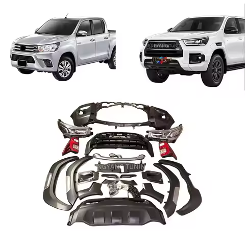 PP Plastics GR Sport Design Body Kits Conversion Car Bumper for Hilux Revo Rocco GR Bodykit