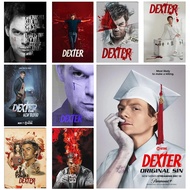 Dexter Morgan Character Poster, American Horror TV Show, Classic Movie Prints, Art Canvas Painting, 