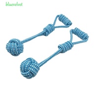 BLUEVELVET Dog Chew Cotton Rope, Elastic Dog Toy Rope Ball Dog Bite Rope, Puppy Interactive Toy Random Color Bite Resistant Dog Cotton Rope Tug of War Teeth Cleaning