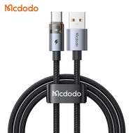 Mcdodo USB Type C 6A Fast Charging Cable with LED Breathing Light Nylon Braided Durability | Support