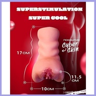 【Ready Stock】Solid Dual Cavity Silicone Massage Device, Realistic Structure Male Private Physical Tr