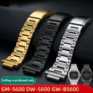 สายนาฬิกาสแตนเลสใหม่สำหรับ G-SHOCK GA2100/GA2110/DW5600/M5610/GW5610/GMW-B5000/GW-B5600/เหล็กชาย