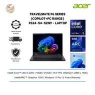 Acer Commercial Laptop TravelMate P6 Series (Copilot+PC Range) 14.0" (CU5 226V, 16GB, 512GB, Arc, W1