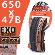 ยางนอก MAXXIS RECEPTOR 700x40c ขอบเหลือง ยางนอกเสือหมอบป้องกันการถูกเจาะ ยางเสือหมอบว่างสำหรับฤดูร้อ