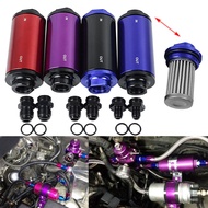 【ITSOK】Stainless Steel AN6 AN8 AN10 Reusable Oil Fuel Filter, Washable, Universal Fit for All Cars, 