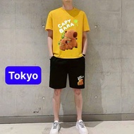 ĐỒ BỘ NAM NỮ IN HÌNH CAPY BARA SIÊU MỚI SET ĐỒ BỘ CHẤT VẢI MỀM MỊN THOÁNG MÁT CAO CẤP MỚI - TOKYO FA