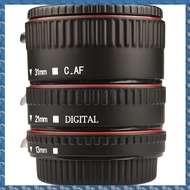 (FTQN) Macro Extension Tube Set 3 Piece Auto Focus Rings and Lens of SLR Black Compatible for Canons