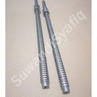 (Termurah) As Drat Ulir Kotak Diameter 25Mm Panjang Drat 49Cm Panjang As 59Cm Bestseller