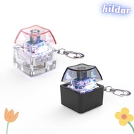 HILDAR Fidget Keychain, Glowing Fingertip Clicks Finger Keyboard Caps, Mechanical Switch Finger Keyb