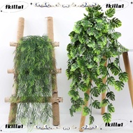 FKILA Artificial Hanging Vines, 80cm Length 5 Heads Artificial Ivy Vines, Hanging Plastic Leaves Gre