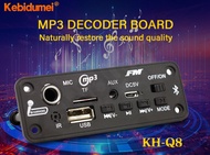 Kebidumei 10W DIY Home Digital Amplifier MP3 Decoder Board 5V Audio Bluetooth 5.0 FM Car USB For Mus