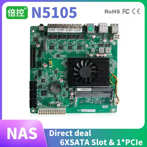 BKHD Industrial Develop Motherboard ITX Custom Celeron N5100 N5105 4x2.5GE 1xNVMe 6xSATA 1xPCIe Supp