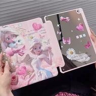 🔥ส่งจากไท🔥 เจ้าหญิง การ์ตูน กระจกเงา เคส for iPad Gen10 10.9 2022 Gen9 10.2 pro 11 2021 เคสไอแพด Air