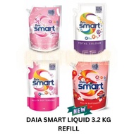 Daia Smart Concentrated Liquid Detergent Refill 3.2kg packing refill besar