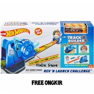 HOT WHEELS TRACK BUILDER REV 'N LAUNCH CHALLENGE INCLUDE 1 CAR HW REGULAR