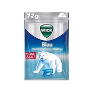 Wick Blue cough drops without sugar, a deep breathing experience thanks to menthol and natural Arvensis mint aroma - 1 pack (1 x 72 g)