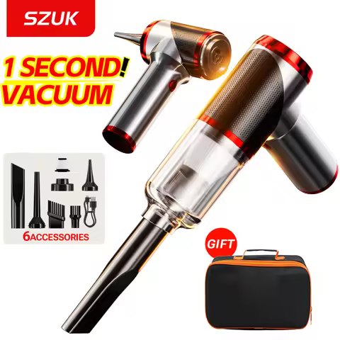 SZUK Car Vacuum Cleaner 8000Pa Wireless Handheld Cleaner Mini Cleaning Machine Strong Powerful Porta