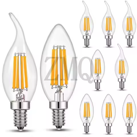 Vintage Candle Led Bulb C35 C35L 2W 4W 6W Warm White Chandelier Replacement Bulb 220V E14 Candelabra