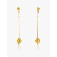 916 Gold Pendule Dangling Earring