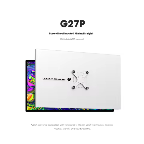 KUYCON 27inch 5K Ultra-thin Retina Display Monitor G27P 75Hz, Suitable for Office, Photography and D