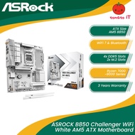 ASROCK B850 Challenger WiFi White AM5 ATX Motherboard