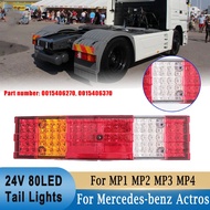 24V 80LED Tail Light for Mercedes-benz Actros MP1 MP2 MP3 MP4 Truck Rear Reverse Brake Lamp Left &amp; Right 0015406270 0015