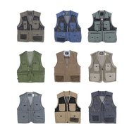 Natural Style vintage vintage Fishing Vest Men Multi-pocket Tactical Vest Tooling Photography Vest W