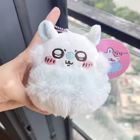 .Chiikawa Momonga Cute soft plush schoolbag pendant kawaii anime plush high quality