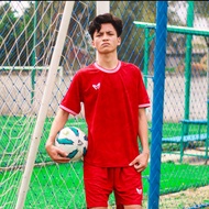 Baju bola setelan futsal jersey olahraga free nama &amp; nomor | Merah