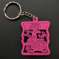 Sabah Borneo Souvenir Wood Carving Keychain