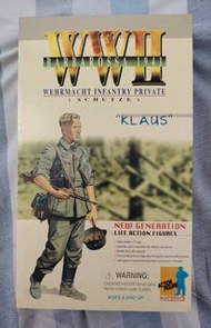 現貨 威龍 Dragon 1/6 12寸 12吋 Action Figure WWII 二次大戰 德軍 ( Wehrmacht Infantry Private [Klaus] )年代久遠,軍服起漬