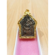 王者坤平 (黑肉 金符管) Phra Khun Paen Mahathipmon Lan Chang (Black Color Gold Takrut)
