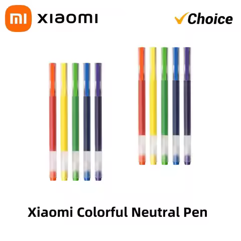 Original Xiaomi High-capacity Ink Pen 7 Color 0.5mm Xiaomi Pen Mi Pen Writing Pen For School Office 